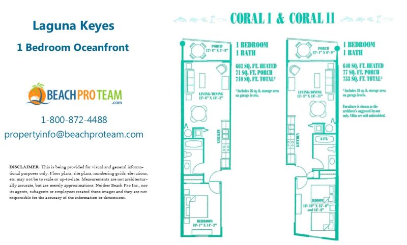 Laguna Keyes Coral - 1 Bedroom Oceanfront